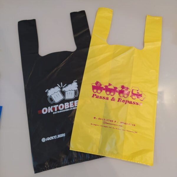 sacolas plasticas personalizadas alça camiseta