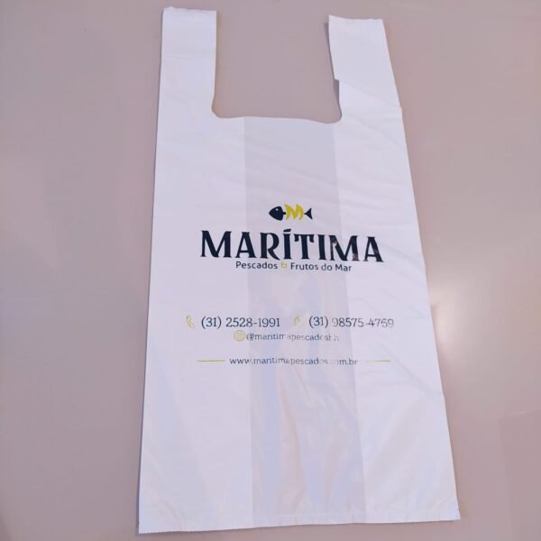sacolas plasticas personalizadas alça camiseta