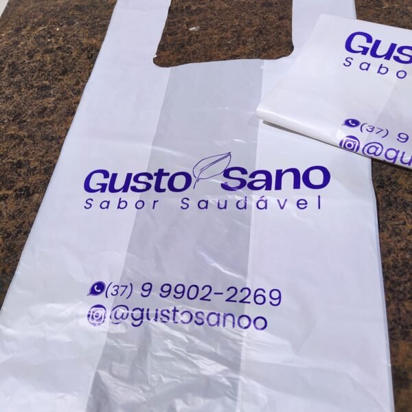 sacolas plasticas personalizadas alça camiseta