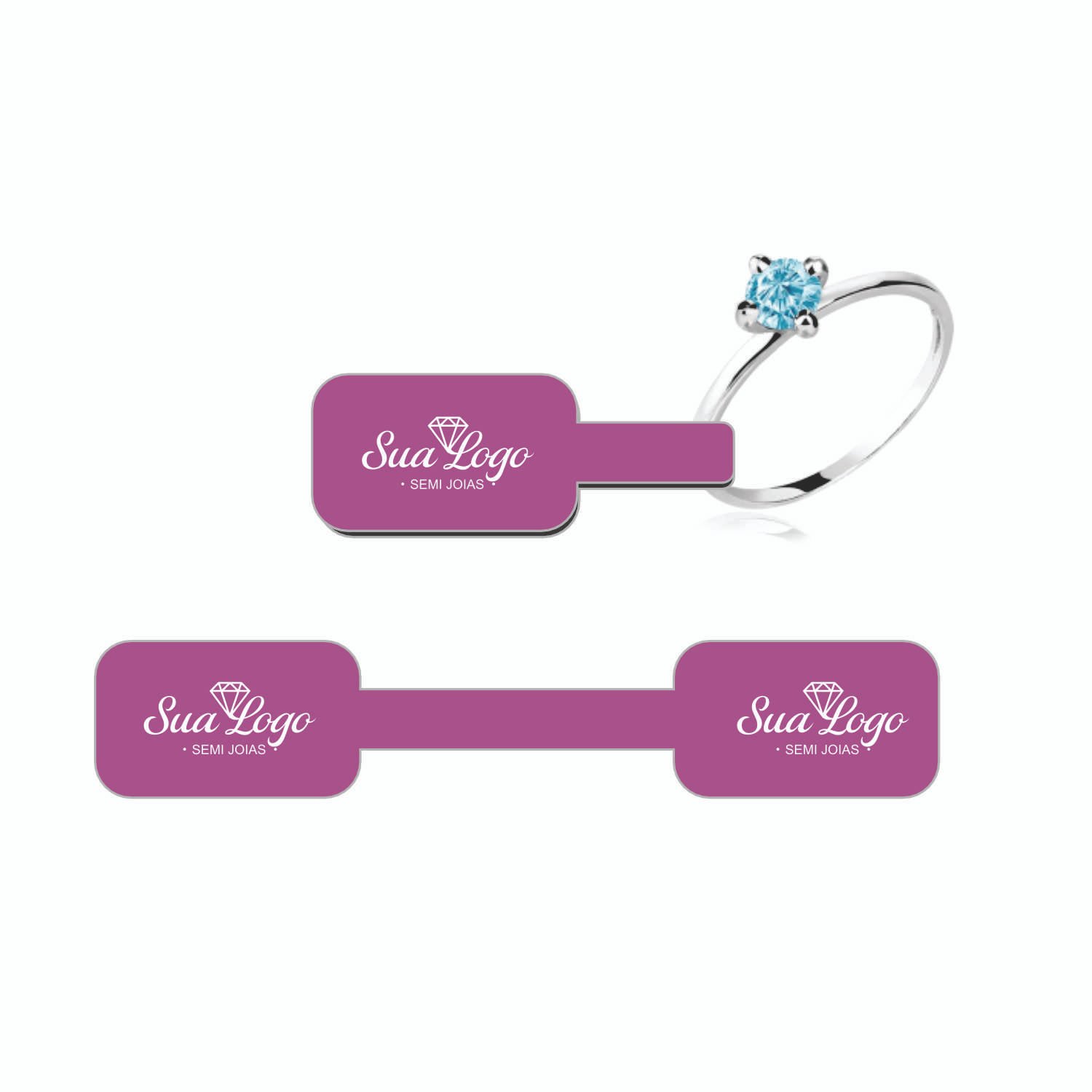 Tags Personalizadas Anel 7x1,5cm