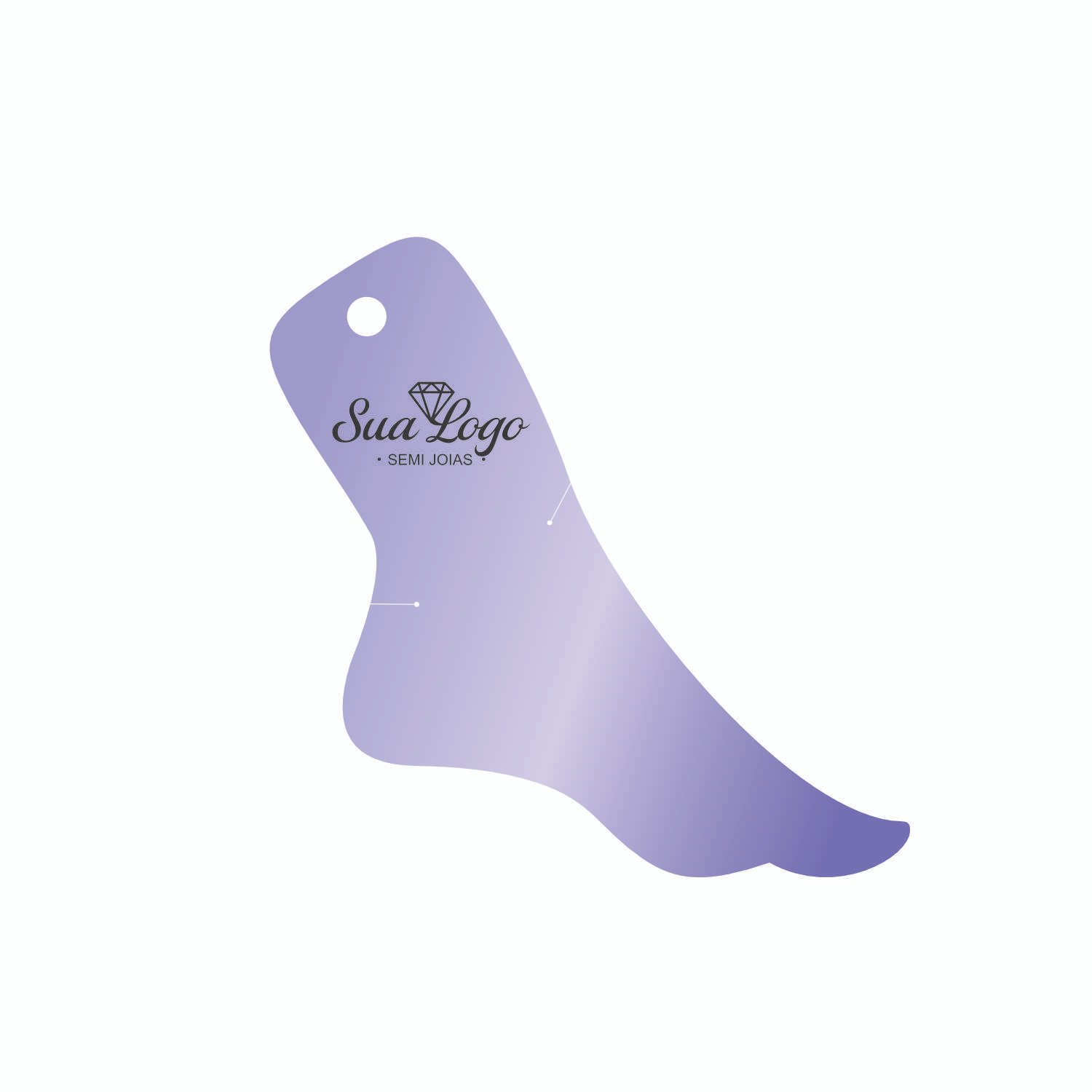 Tags Personalizadas Tornozeleira 8,5x8,5cm