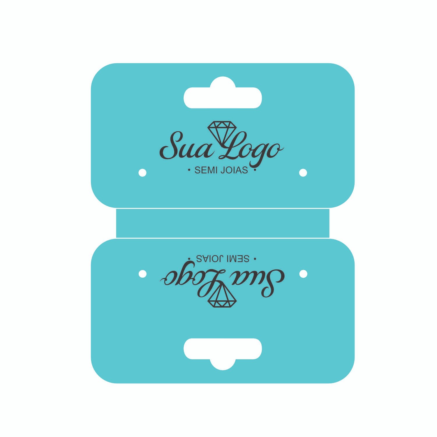 Tags Personalizadas Colar 9x8,5cm