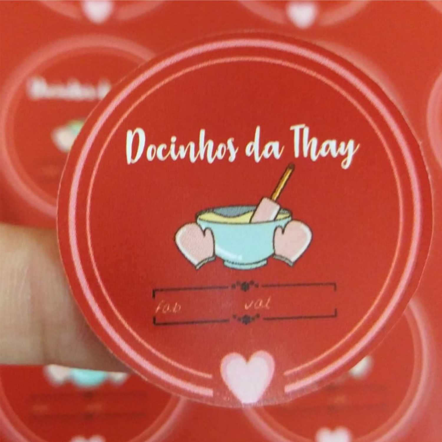 Adesivos Personalizados de Vinil 3x3cm