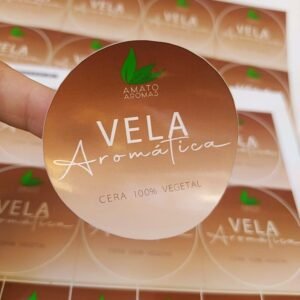 Adesivos Personalizados de Vinil 4x4cm